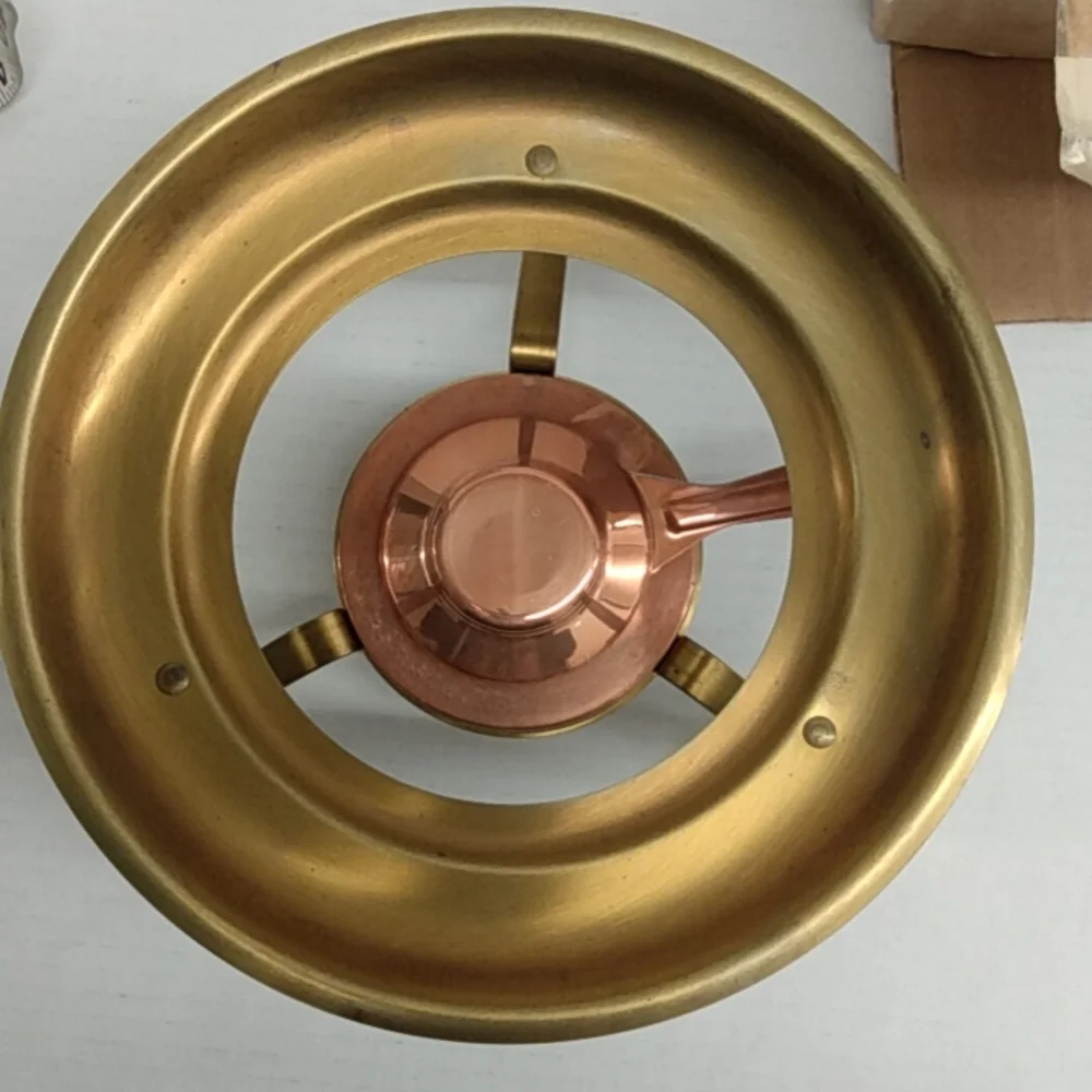 Revere Ware Limited Edition Flame Set Copper and Brass Unused in Box #8069